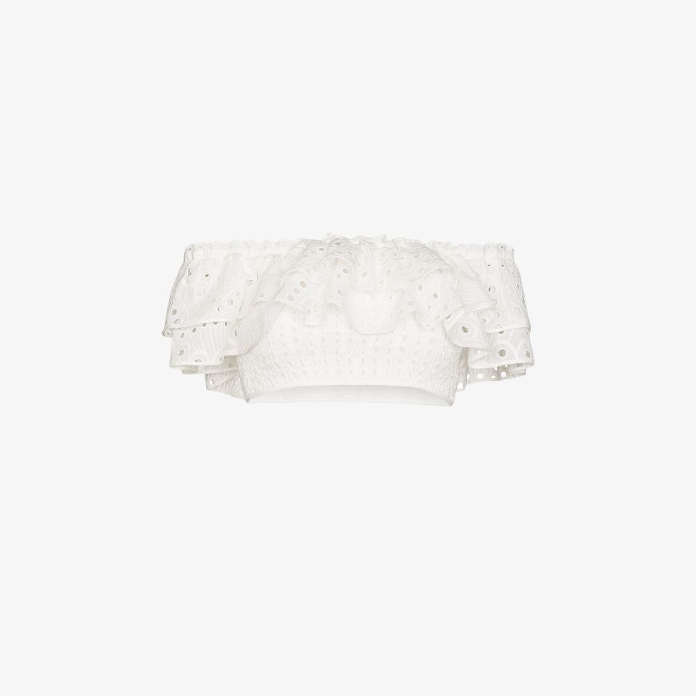 Off-The-Shoulder Lace Crop Top