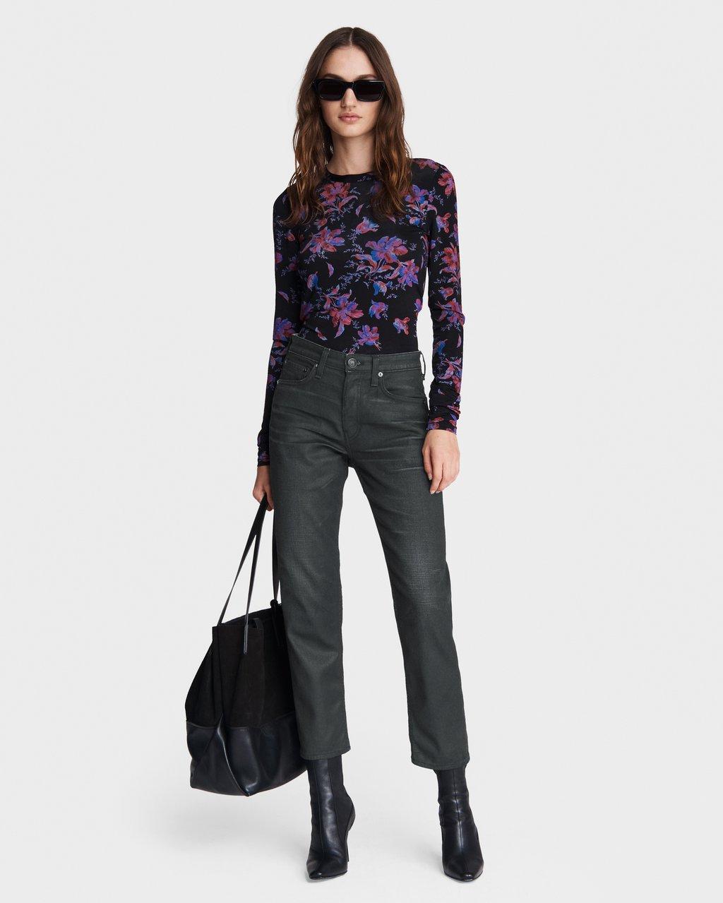 Maya High-Rise Slim - Worn In Black Slim Fit Black Jean