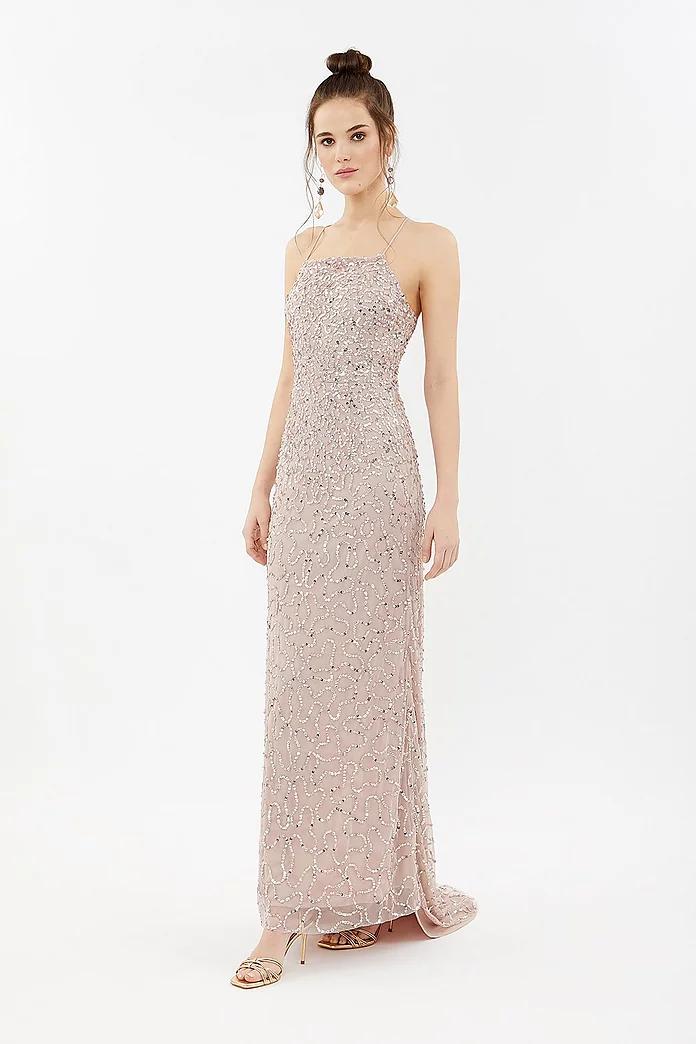 All Over Sequin Maxi Dress
