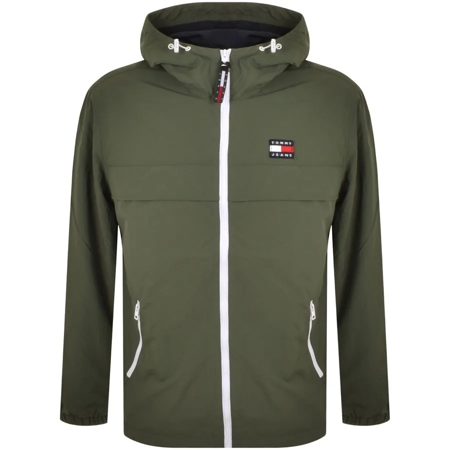 Tommy Jeans Chicago Windbreaker Jacket Green