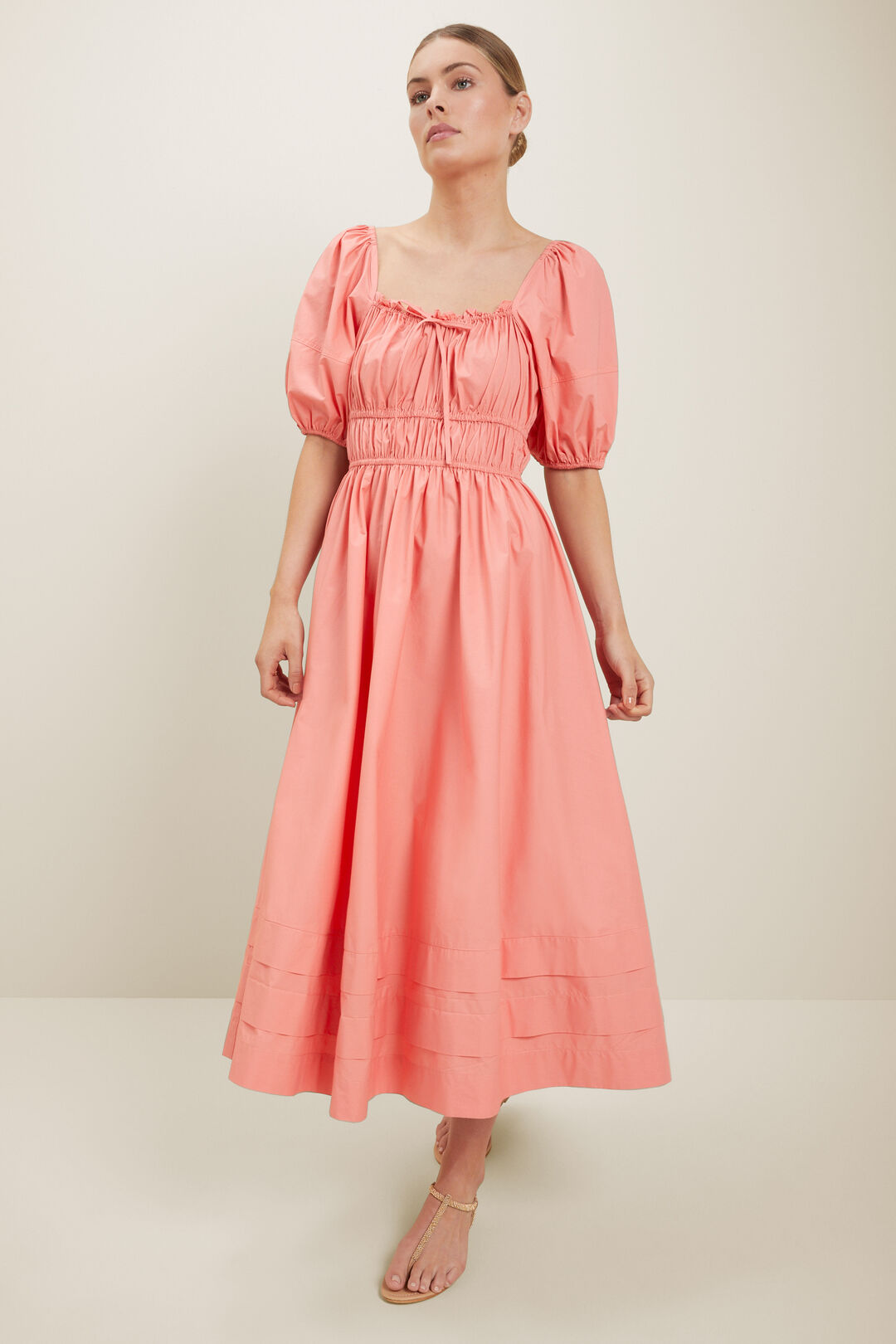 Poplin Midi Dress