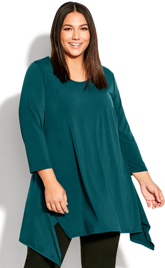 Modern Plain Tunic - Emerald