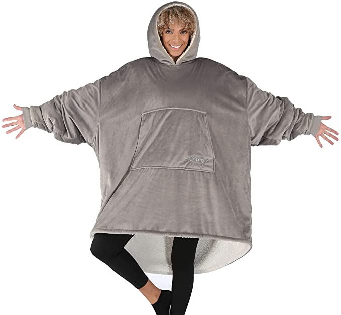 THE COMFY Original | Oversized Microfiber & Sherpa Wearable Blanket