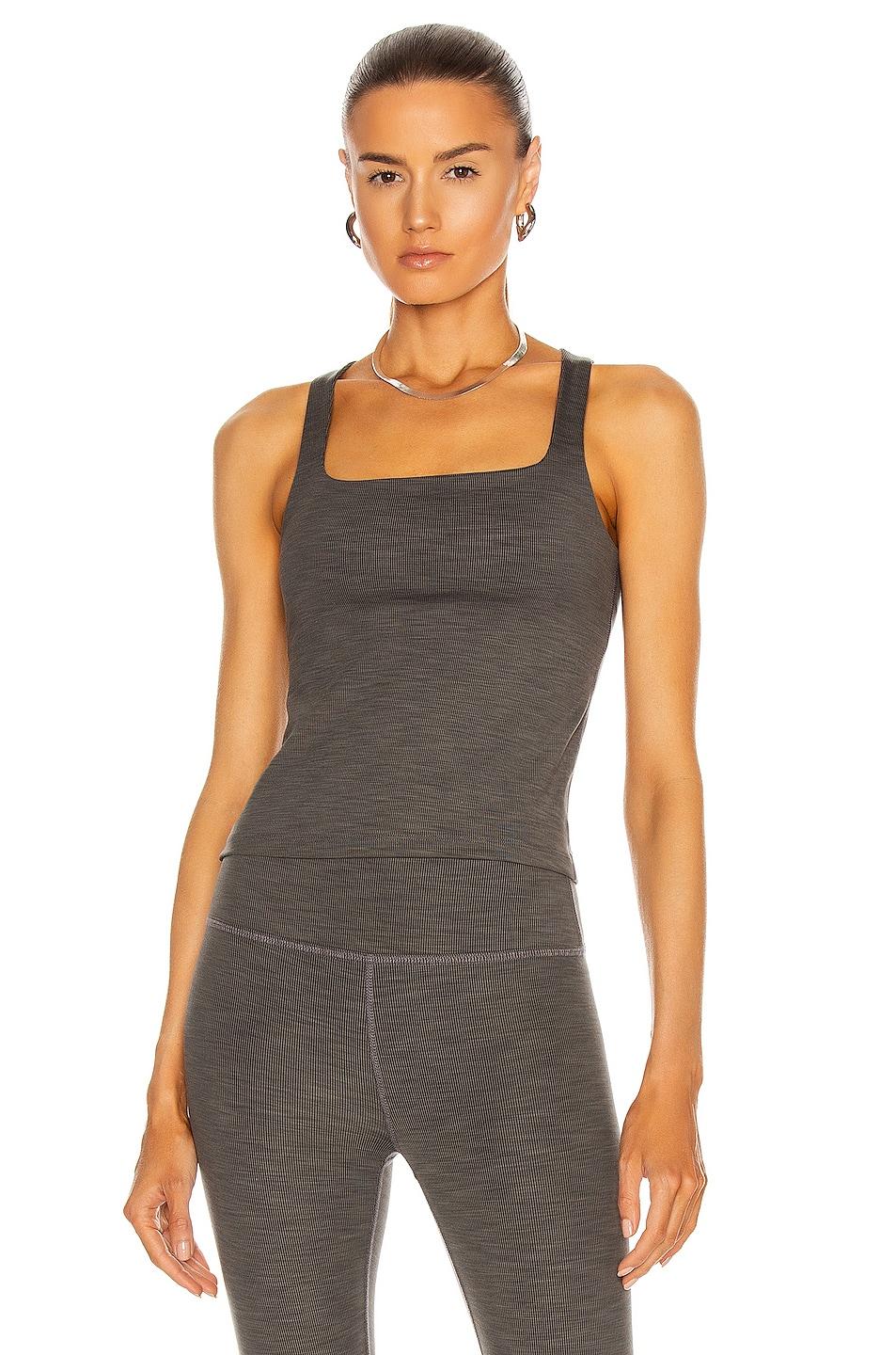 Heather Rib Square Neck Tank