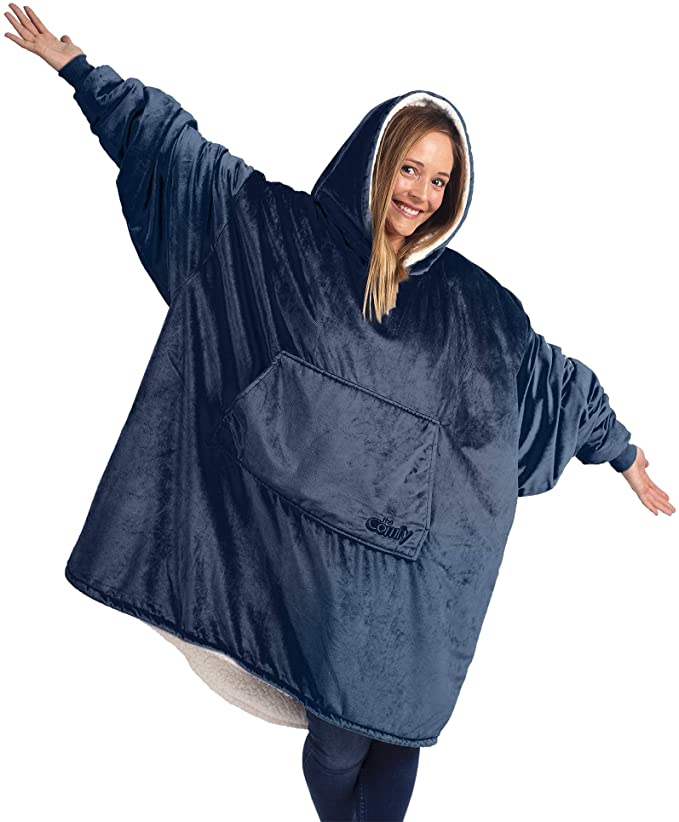 THE COMFY Original | Oversized Microfiber & Sherpa Wearable Blanket