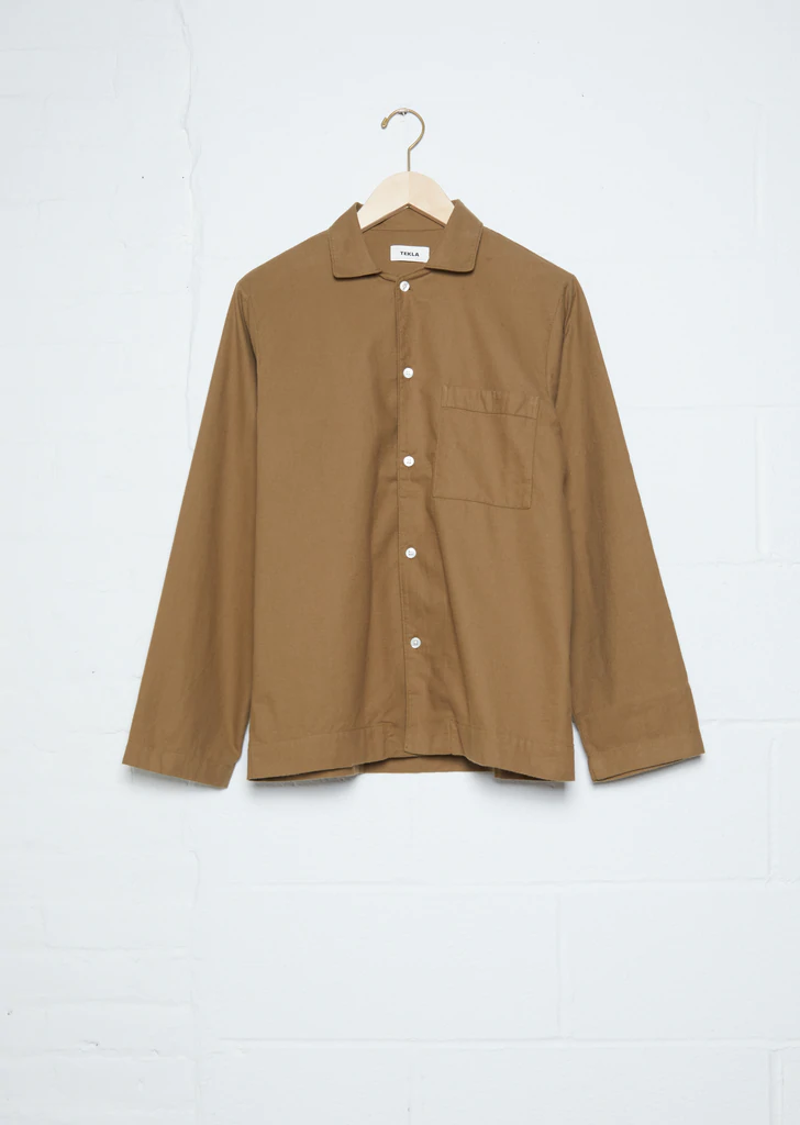 Unisex Sleepwear Flannel Shirt — Moss