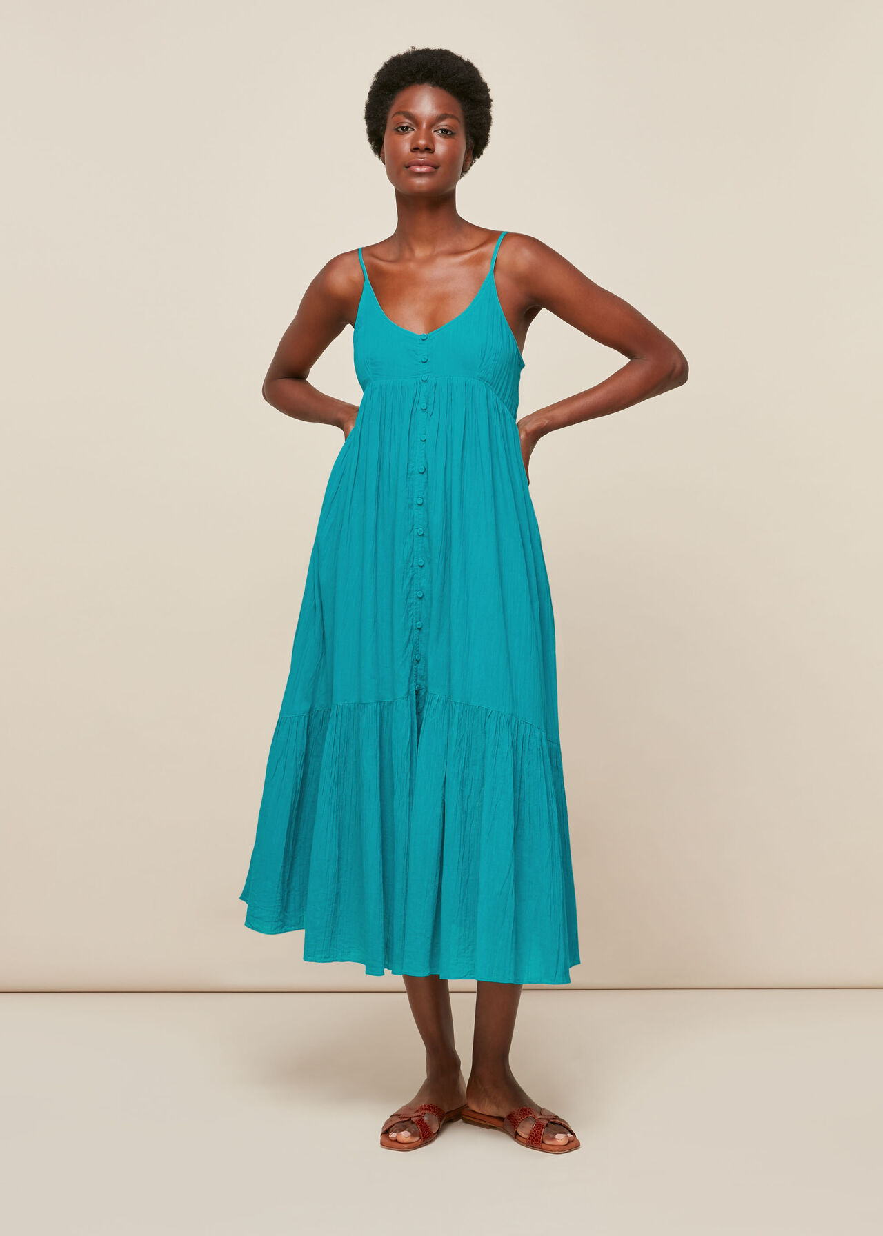 Trapeze Cotton Voile Dress